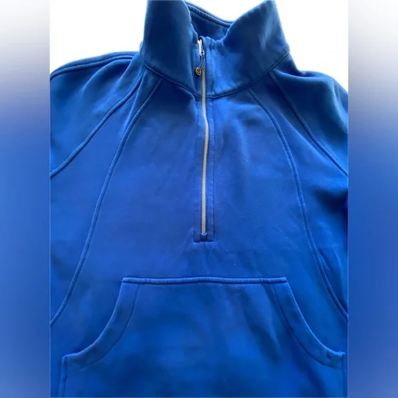 Lululemon Scuba Oversized Funnel-Neck Half zip Long Cerulean Blue XL/XXL - Picture 7 of 11